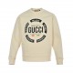 GucciGucci 23Fw Circle Letter Printed Crew Neck SweatshirtFabrics using 400 grams of cotton, customized 32 threads, clothing two times at the wash, the fabric is comfortable and skin-friendly without strange feeling, cus