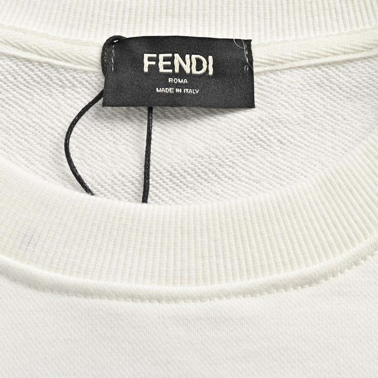 Fendi 23Fw Little Monster Embroidered Eyes Crew Neck SweatshirtCustom woven 100% knitted cotton production, high grams of dense texture of the terry cotton fabric, comfortable and breathable body and has a soft touch to 