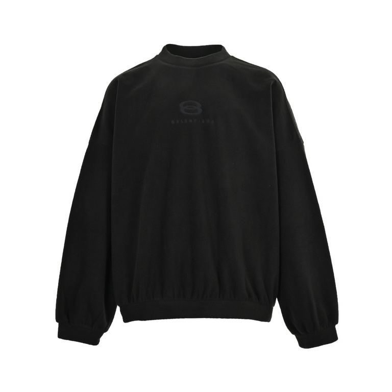 .BalenciagaBalenciaga 23Fw Double Loop Polarized Fleece Crew Neck SweatshirtThe fabric follows the original version of the weft knitting North America small grain lambswool (double-sided shagging) using a large circular 