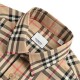 BurberryBurberry Classic Placket Cuffs Striped Webbing Check ShirtThe fabric is made of double stranded 80 count woven twill fabric, checkered counterpoint, yarn fixed weaving and dyeing, each independent size is positio