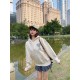 #Ami Classic Towel Embroidery Embroidered Heart Hooded Sweatshirt Top