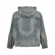 BalenciagaBalenciagaParisian House Washed Hooded Denim SweatshirtPrecision washed denim fabric, but also reduces the hardness of the denim, on the body more comfortable and skin-friendly, there is the shape of the shin o