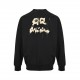 BalenciagaBalenciaga 24ss blurred double B graffiti letters crew neck sweatshirtCotton terry double strand sweater fabric, color contrast dyeing fabric, ultra-fine flat screen printing process, with the blur printing log