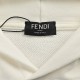 .FendiFendi 23Fw Fake Pocket Embroidered Eyes Hooded Sweatshirt450g 26S double yarn 10S fishscale bottom brushed fabric Jacquard organization zipper pocket Classic letter dark pattern surface rough pattern with openwork 