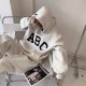 #Fear of Fog Season 7 Mainline Flocked ABC Alphabet Hooded Sweatshirt Hoodie Top