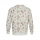 Louis VuittonLouis Vuitton 23Fw Rendered Old Flower Dark Print Crew Neck SweatshirtColor light grayFabric 400 grams of double-stranded terry fabric Custom 32 threads Washed twice in the garment Fabric is comfortable and 