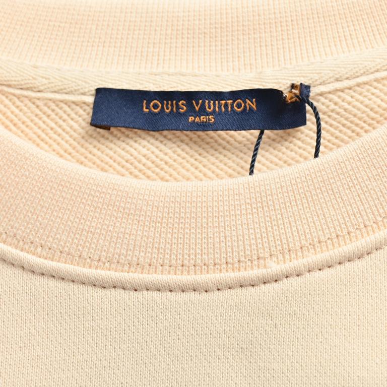 Louis VuittonLouis Vuitton 22Fw Fake Pocket Letter Print Crew Neck Sweatshirt2022 early fall limited models recommended not pick people not pick skin clean simple sweater really who wear who look good ah! This cyan sweat