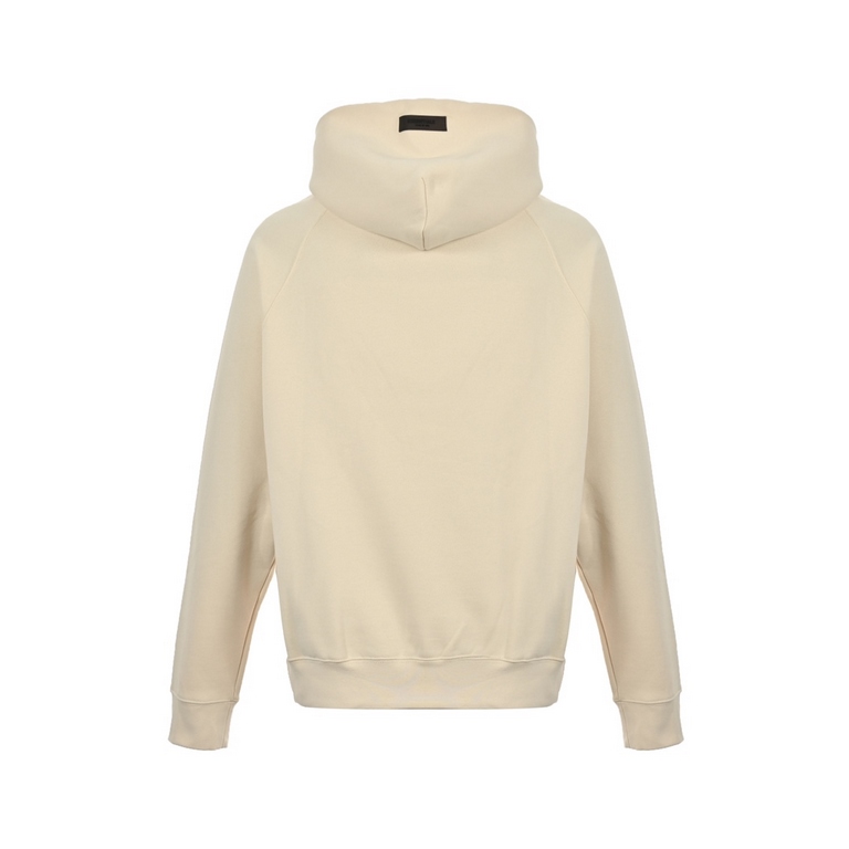 Fear Of God 23ss Compound Line Chest Double Row Letter Flocked Print Hooded SweatshirtUsing 370g weight, surface 100 cotton, bottom 80% cotton 20% polyester, 32  21  10 TC fleece fabric, surface 100 cotton polyester-free