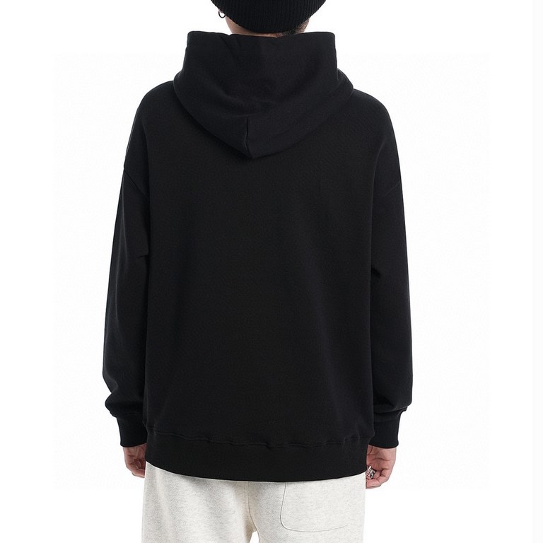 #FendiFendi 23Fw Fake Pocket Embroidered Eyes Hooded Sweatshirt Top