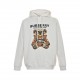 BurberryBurberry Embroidered teddy bear hooded sweatshirtCrisp and clean cotton couple's model sweatshirt The actual color is very beautiful! Give people a very clean sense of senior Chest bear embroidery pattern design 