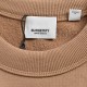 BurberryBurberry Label Patch Crew Neck SweatshirtCustomized 380g double yarn compact cotton jersey fabric, fabric custom woven and dyed, threads and body fabric color.Customized chest patch logo label, chest patch label 