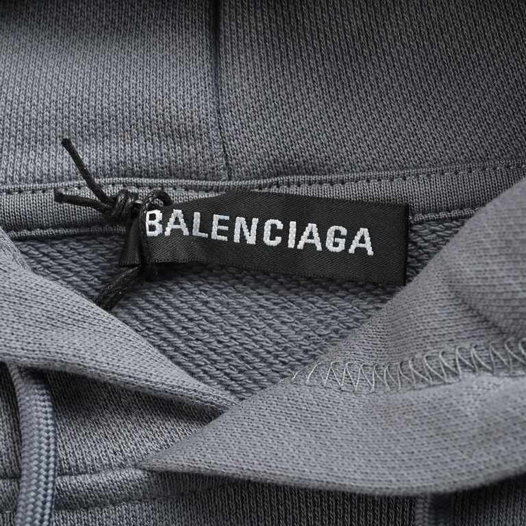 Balenciaga.BalenciagaBalenciaga 23Fw Portrait Print Hooded Sweatshirt420 grams of cotton fabric terry bottom custom 32 2  2 thread garment two times washed processing fabric comfortable skin-friendly and no strange feeli