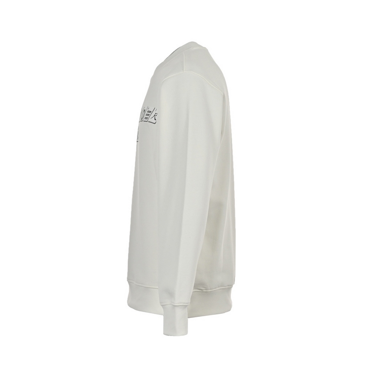 .Alexander WangAlexander Wang 23Fw Mahjong Printed Round Neck Sweatshirt400g advanced combed cotton fabric counter collar label buyer level white thick plate tags original hang grain before and after the three-dimensiona