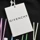 .Givenchy Givenchy 23Fw colorful letters embroidery round neck sweaterPrinted with digital printing machine direct spray high cost After many debugging plate pattern color reproduction and the original close to 99% diffe