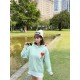 #Ami Classic Towel Embroidery Embroidered Heart Hooded Sweatshirt Top