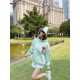 #Ami Classic Towel Embroidery Embroidered Heart Hooded Sweatshirt Top