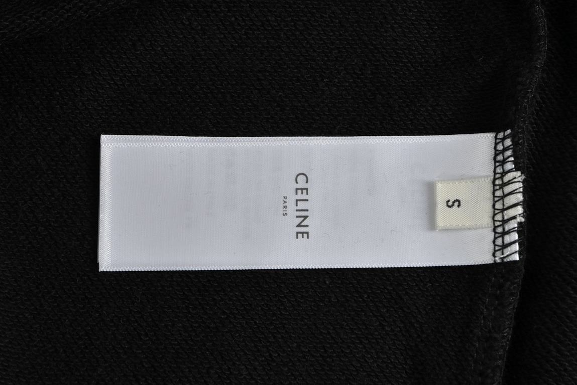 CelineCeline 23Fw Classic Chest Small Label Crew Neck SweatshirtFrench fashion and luxury brand CELINE upholds the style aesthetic, constantly moving forward in the exploration, designing a lot of classic patterns are ve