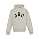 Fear of Fog Season 7 Mainline Flocked ABC Letter Hooded Sweatshirt.480g cotton long-staple cotton fabric threaded 1  1 cotton double-stranded Rowan grams of 680g oatmeal hemp gray for four strands of different yarns wove