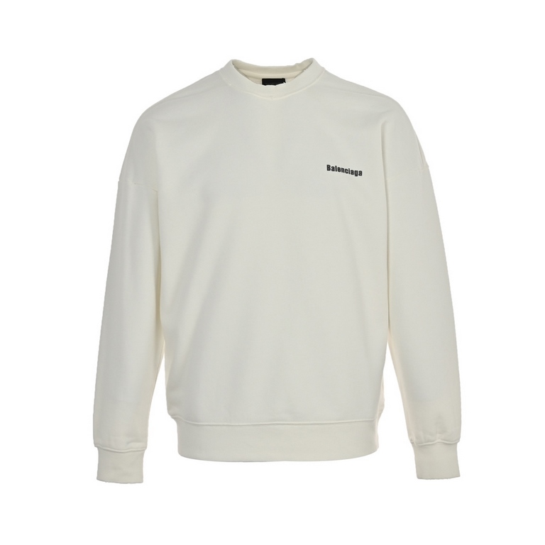 Balenciaga.BalenciagaParis House Classic English logo limited series printed round neck sweaterA highly recommended one, the worn craft effect, fashionable, fun, high sense of quality, value are all steady to take! I'm s