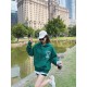 #Ami Classic Towel Embroidery Embroidered Heart Hooded Sweatshirt Top