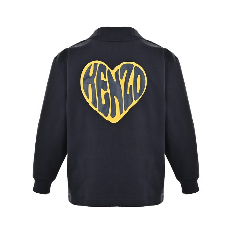 KenzoKenzo Takada 23Fw HEARTS Big Heart Sweatshirt CardiganOriginally purchased at 3699, made from thickened 480g high density cotton light fleece fabric, washed and pre-shrunk. Custom dyed buttons, Buttons are navy not 