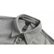 Chrome HeartsCrowheart 23Fw Vegan Gray Cross Button Shirt JacketFabric using wool tweed blended cotton material, grain clear and smooth, not easy to wrinkle, not fade, good clothing after high temperature solid color, af