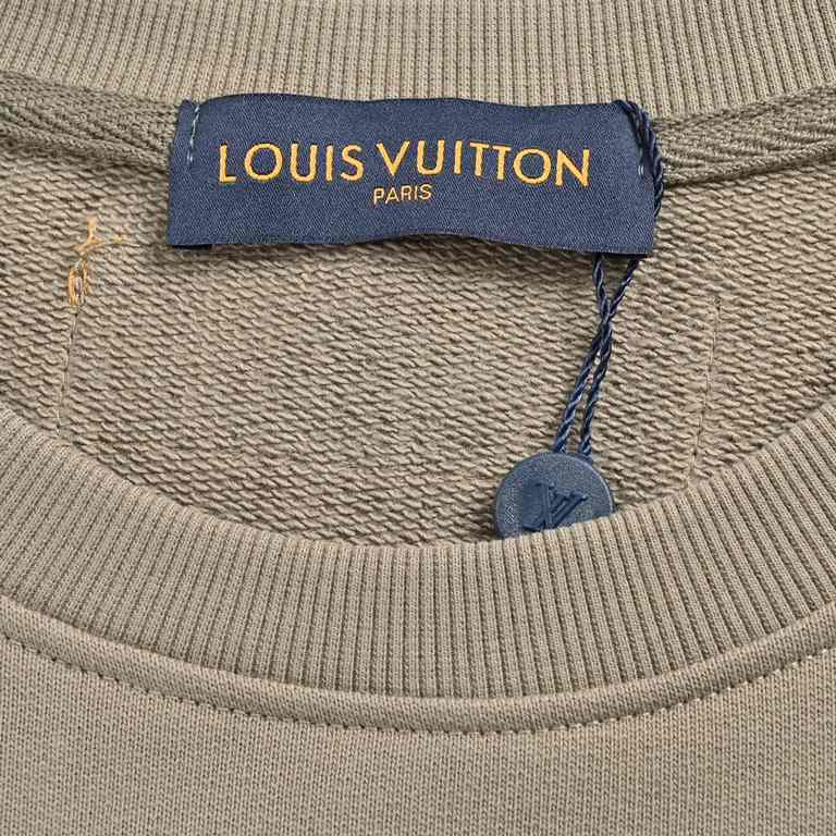 Louis Vuitton 23FwLouis VuittonLouis Vuitton 23Fw Hand Painted Graffiti Print Crew Neck SweatshirtCustomized high grams of knitted cotton fabric carefully crafted, feel particularly solid, texture pull full, fluffy and d