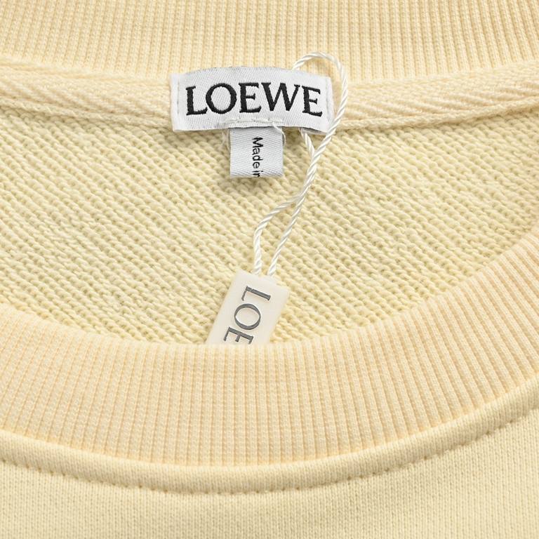 Loewe  Loewe Totoro Print Crew Neck SweatshirtMade of 400g washed terry fabric High-weight double yarn ribbed fabric is thick and breathable, the pattern has a lot of color use, colorful and layered. Adopt the latest ver