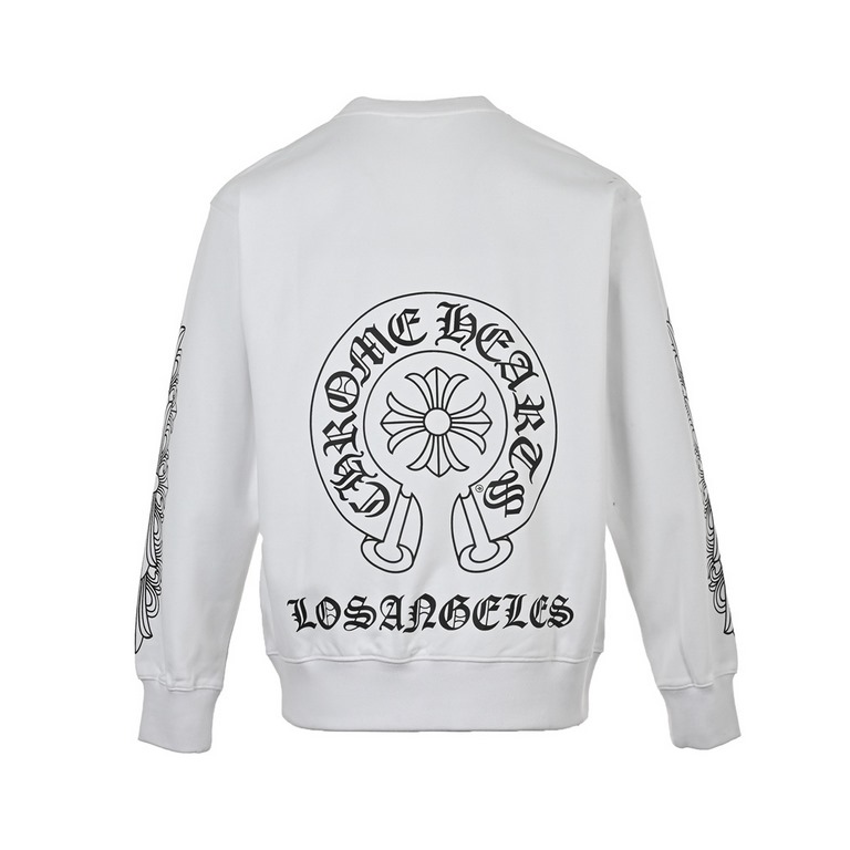 Chrome HeartsCrocker Heart 23Fw Kirin Arm Printed Crew Neck SweatshirtImported direct spray process 420 grams of custom dyeing double yarn cotton shape large loose and shaped different from the low version of the skinny 