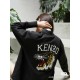 #KenzoKenzo Takada 23Fw Back Tiger Head Embroidered Cardigan Sweatshirt Top