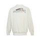 .Balenciaga  Balenciaga 23Fw hand-painted graffiti letter print round neck sweaterCotton terry double strand sweater fabric, color contrast dyeing fabric, ultra-fine flat screen printing process, trendy, using detailed g