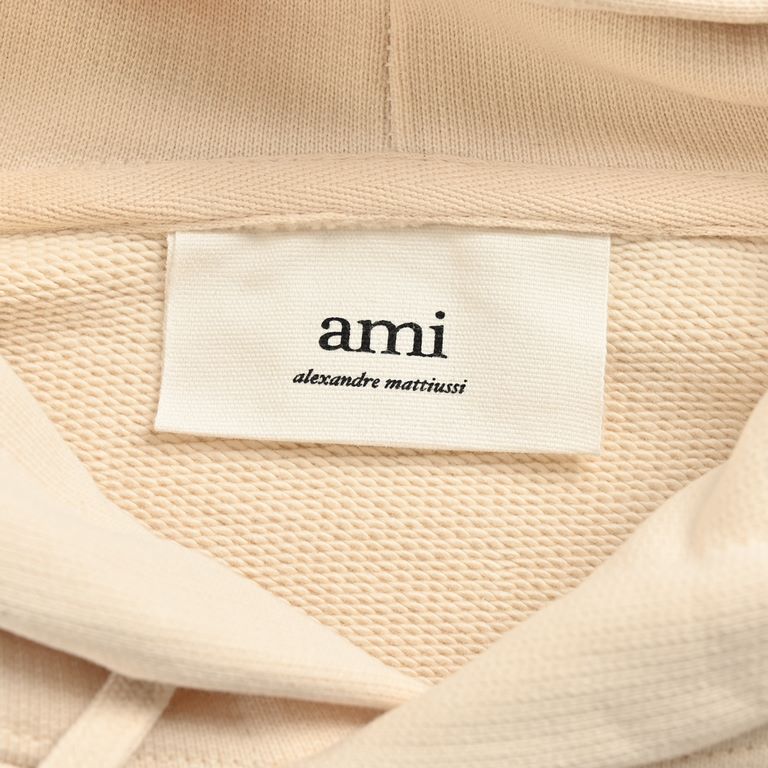 Ami classic embroidery embroidered love hooded sweatshirtEarly fall new high grams of cotton basic round neck sweater, men and women with the same models, trading company channels thin out, synchronized with the official