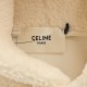 Celine 23Fw Lambswool Hooded Sweatshirt JacketThe highest version of the network exclusive ultra-high grams of lamb's wool fabric lined with composite cashmere warmth proper line embossed large logo full of three-dimensi