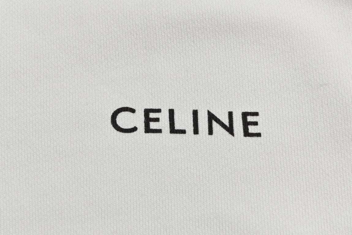 CelineCeline 23Fw Classic Chest Small Label Crew Neck SweatshirtFrench fashion and luxury brand CELINE upholds the style aesthetic, constantly moving forward in the exploration, designing a lot of classic patterns are ve