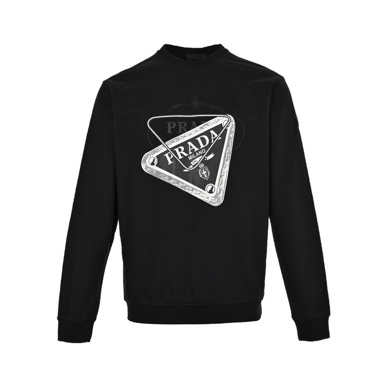 .PradaPrada 23Fw Triangle Label Print Crew Neck SweatshirtThe recommended fallwinter channel-only colorway is stylish and strong. A visible and pleasant healing series, will not be the kind of can not hold the color trig