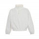 Alexander Wang Bump logo print half-zip plush sweaterYi yi yang chixi private clothes with alexanderwang as daily casual drop-shoulder version of the cut every place is a loose and casual portrayal of the cuffs of the th