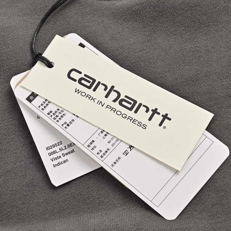 Carhartt  Carhartt WIP Series Classic Logo Crew Neck SweatshirtExclusive to the European market, the WIP line remains true to Carhartt's core values of quality, durability and comfort. The seemingly basic construction of