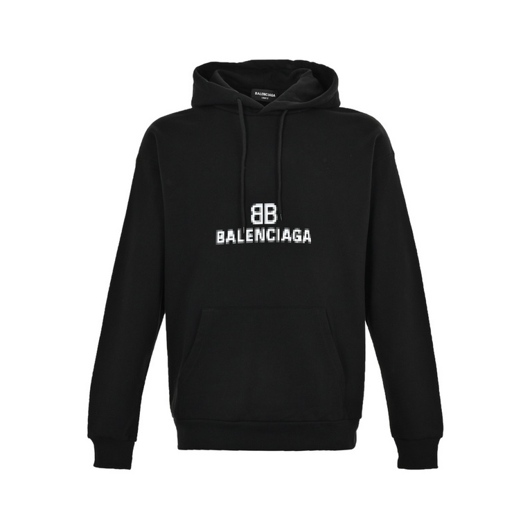 BalenciagaParis House 22Fw Mosaic Print Hooded SweatshirtPrinting printing material using safe and environmentally friendly non-toxic baby certified materials; printing outline clear and clean, with the texture of the Co