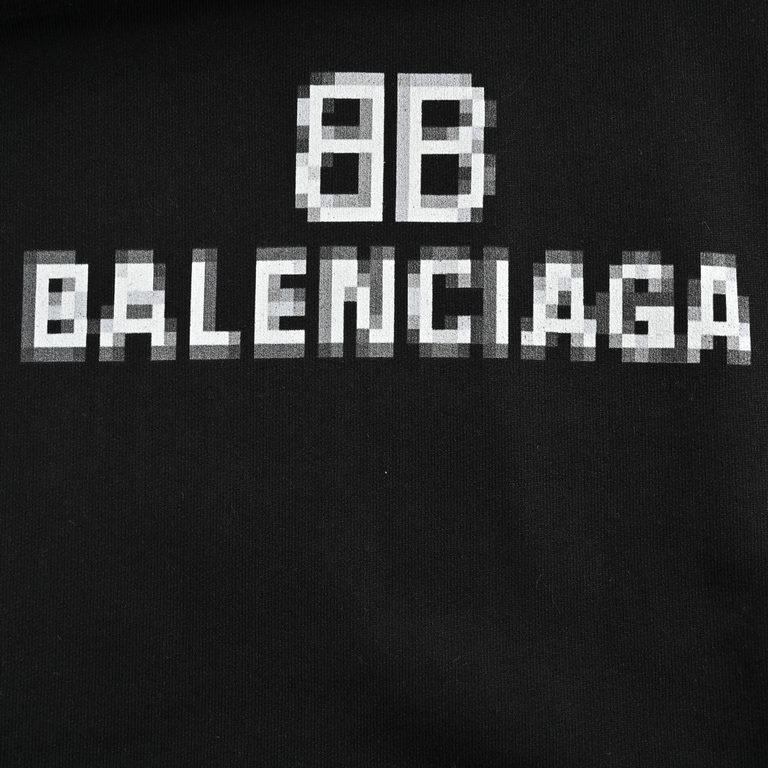 BalenciagaParis House 22Fw Mosaic Print Hooded SweatshirtPrinting printing material using safe and environmentally friendly non-toxic baby certified materials; printing outline clear and clean, with the texture of the Co