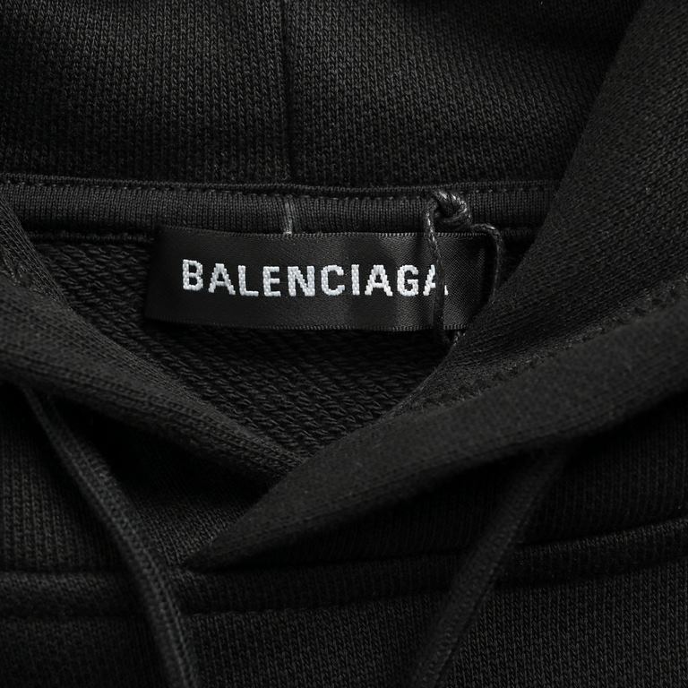 Balenciaga.BalenciagaBalenciaga 23Fw Portrait Print Hooded Sweatshirt420 grams of cotton fabric terry bottom custom 32 2  2 thread garment two times washed processing fabric comfortable skin-friendly and no strange feeli