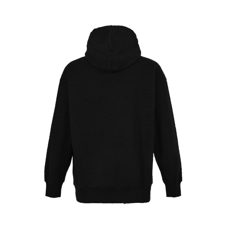 GIVENCHY Givenchy 23Fw 4G Full Print Hooded SweatshirtJacquard 4G padded hoodie Hardware customization are made with brand logo eyes, slow shipping time Complicated process Cost and high Fabric custom dyeing 480 grams of