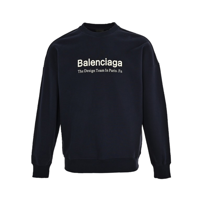 Balenciaga  Balenciaga Fashion Newspaper Print Minimalist Crew Neck SweatshirtA romantic magician takes the prints of the press and creates a fun, elegant and chic take on the basic, wearable crew neck sweater. The fabri