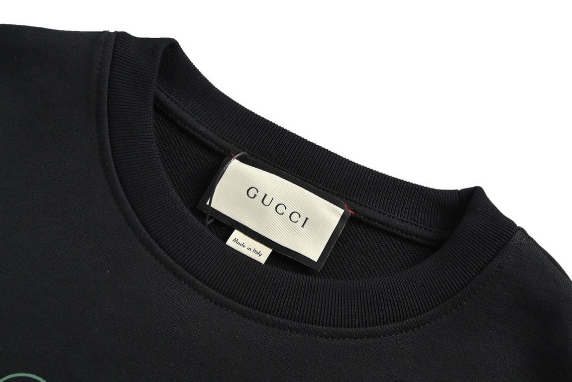 .GucciGucci 23Fw Pink Double G Monogram Print Crew Neck SweatshirtColorblocked double G letters print Large logo logo sophisticated upgrade.Original fabrics Official same model420 grams of double strand terry fabric with