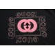 .GucciGucci 23Fw Pink Double G Monogram Print Crew Neck SweatshirtColorblocked double G letters print Large logo logo sophisticated upgrade.Original fabrics Official same model420 grams of double strand terry fabric with