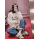 #GucciGucci 21Fw Belted Bear Print Crew Sweatshirt Top