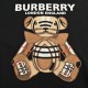 BurberryBurberry Embroidered teddy bear hooded sweatshirtCrisp and clean cotton couple's model sweatshirt The actual color is very beautiful! Give people a very clean sense of senior Chest bear embroidery pattern design 