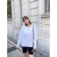 #Ami Classic Little Heart Embroidered Crew Neck Sweatshirt Top