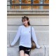 #Ami Classic Little Heart Embroidered Crew Neck Sweatshirt Top