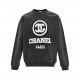 .Chanel  Chanel Washed Foam Print Crew Neck SweatshirtCustomized high grams of knitted cotton fabric carefully crafted, feel particularly solid, texture pull full, fluffy and delicate on the body comfortable, superior mo