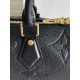 [EXCLUSIVE ACTUAL M58947 BLACK] Speedy Bandoulière 25 handbag with oversized LV letters embossed in Monogram Empreinte leather and a shoulder strap for added crossbody options. Dimensions 25.0 x 19.0 x 15.0 cm (L x H x W